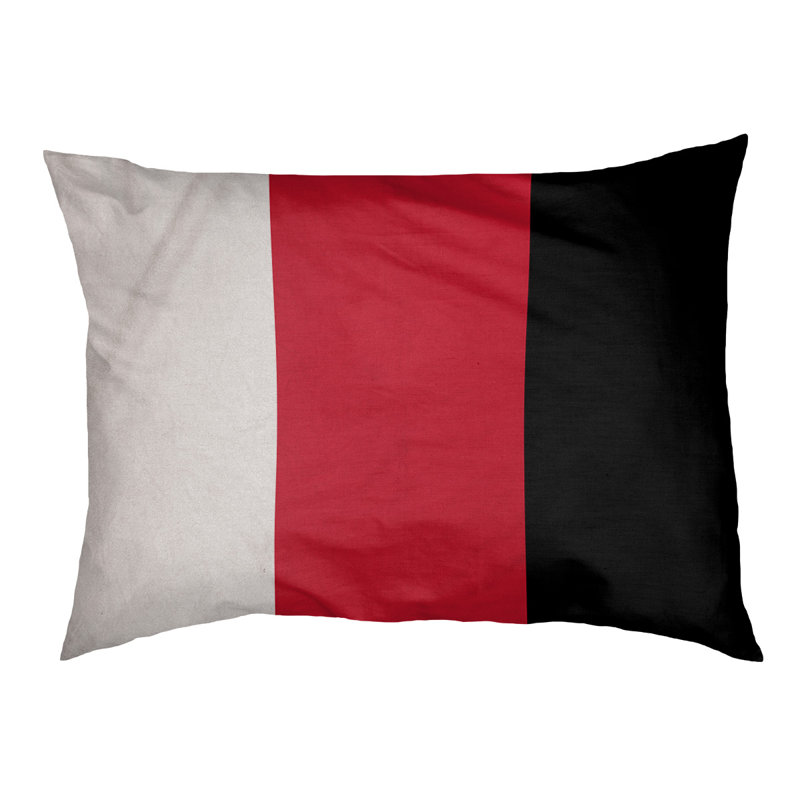 Coussin pour chien hockey Las Vegas, Petit (l 28 po x P 18 po x H 9,5 po), Blanc / rouge / noir