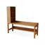 Bureau rectangulaire en bois massif brun-118231090