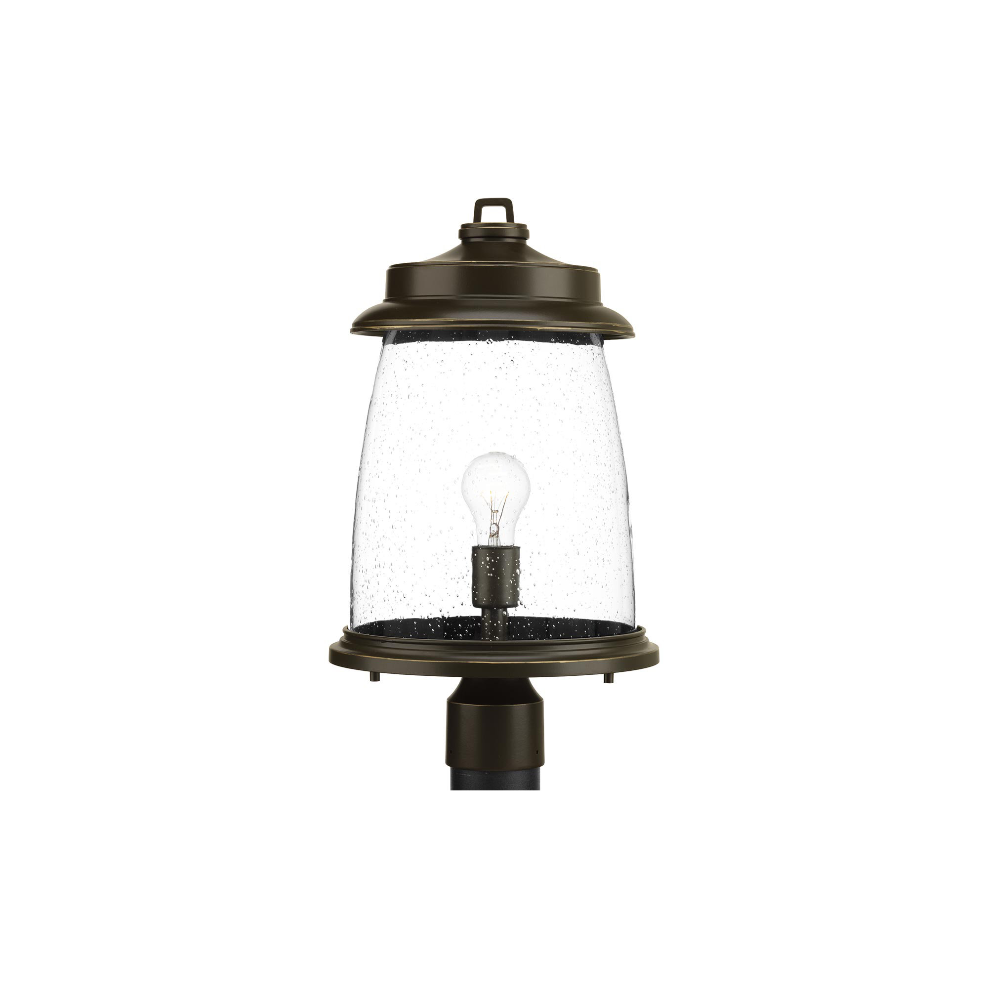 Cedrick Seeded Metal Outdoor Lantern Head, Antique Bronze