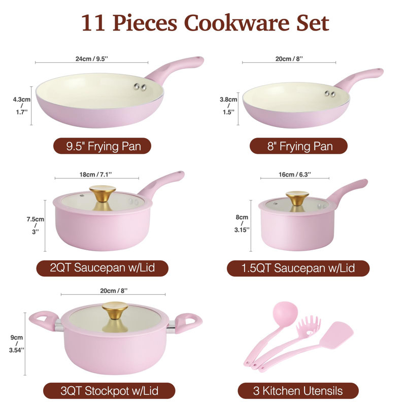 11 - Piece Aluminum Cookware Set