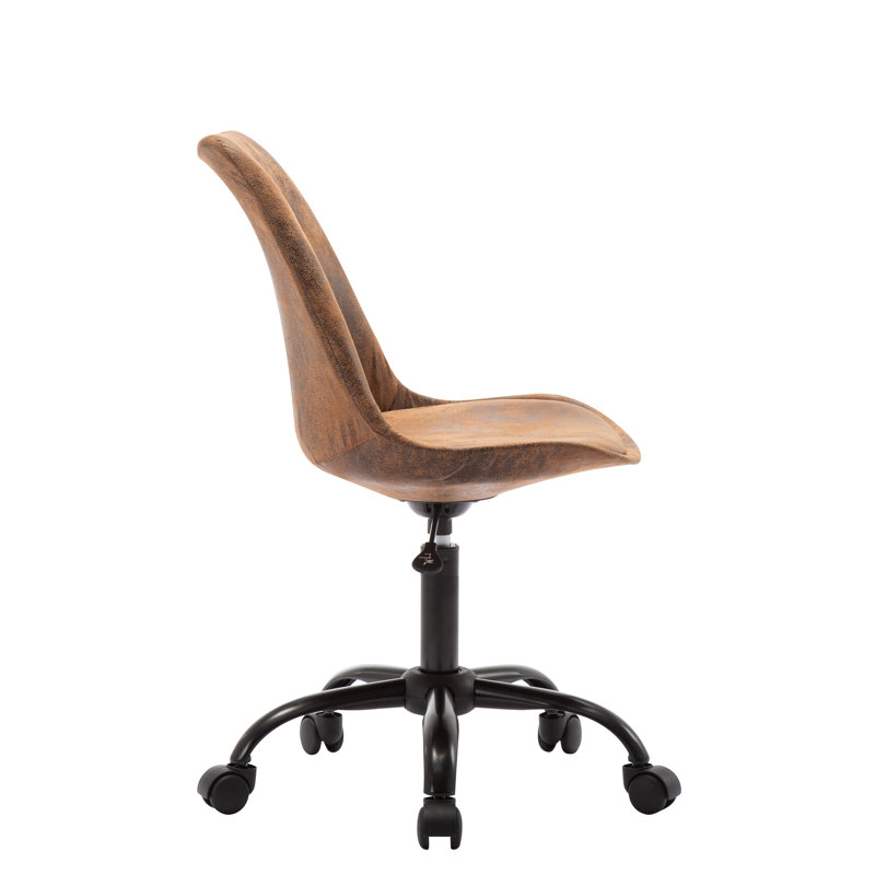 Suede Office Chair, Brown