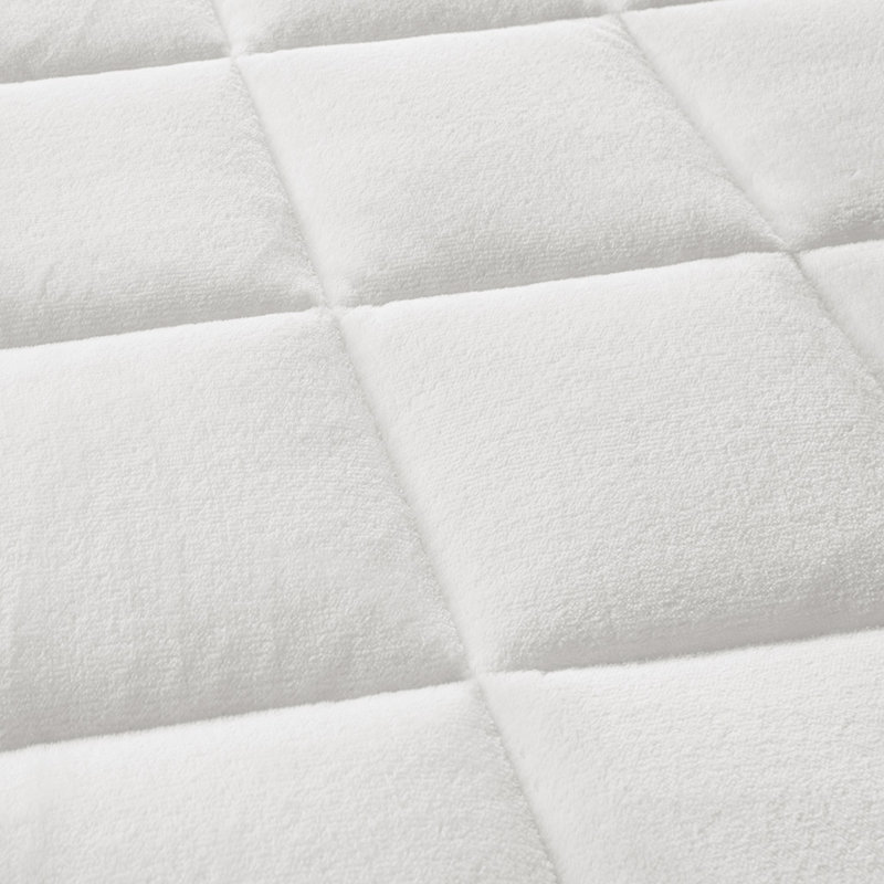 Surmatelas moelleux imperméable hypoallergénique en duvet synthétique, Lit simple