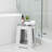 17.8-Inch Gray Comfortable Bathroom Shower Safety Chair, Non-Slip Bathtub Stool, Shower Chair Designed For Seniors