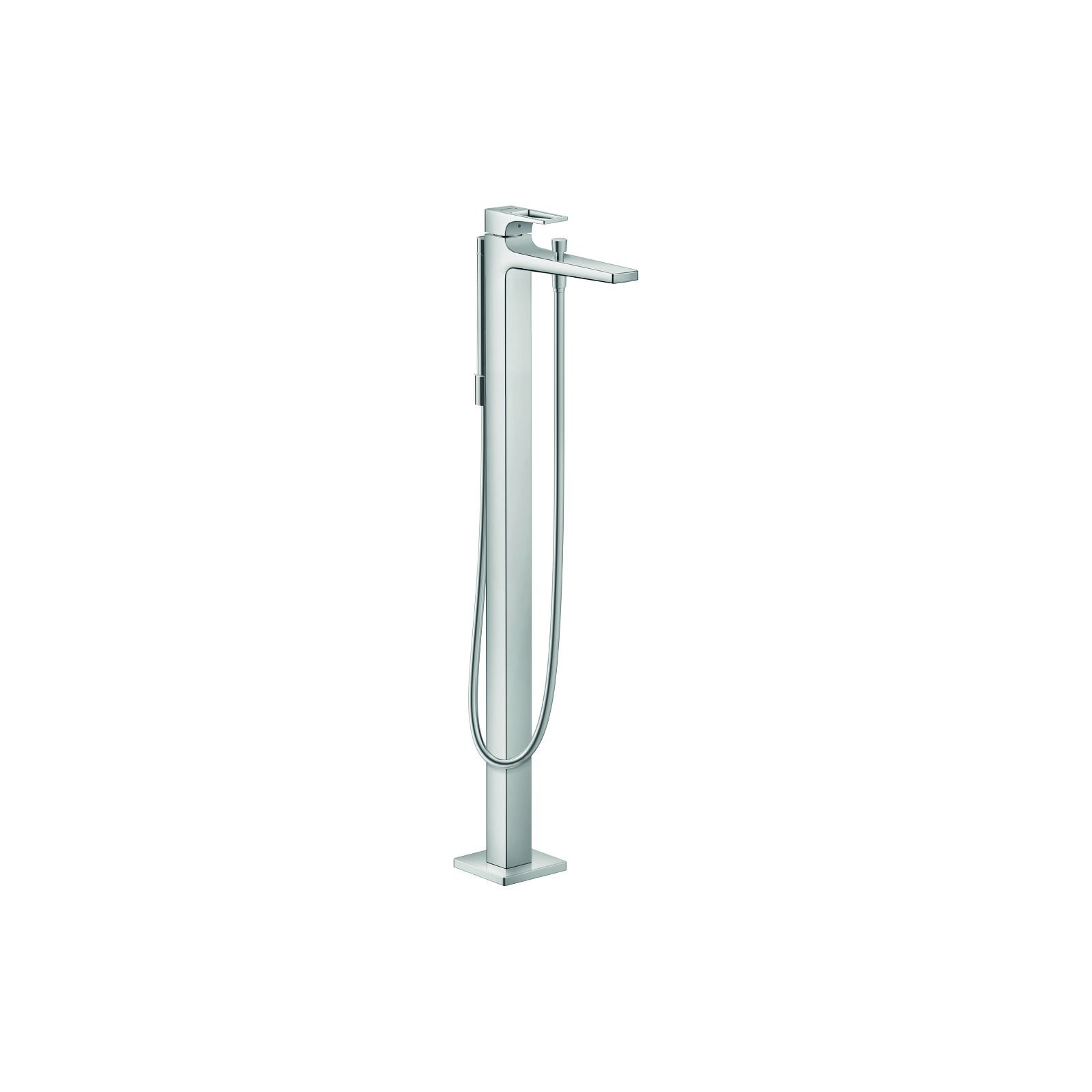 Metropol Single Handle Deck Mounted Freestanding Tub Filler Trim with Hand Shower, Chrome