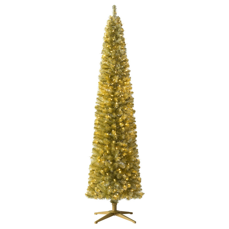 7' Lighted Pine Christmas Tree