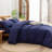 BESTOUCH Duvet Cover Set 100% Washed Cotton Linen Feel Lightweight-114986040-114986039