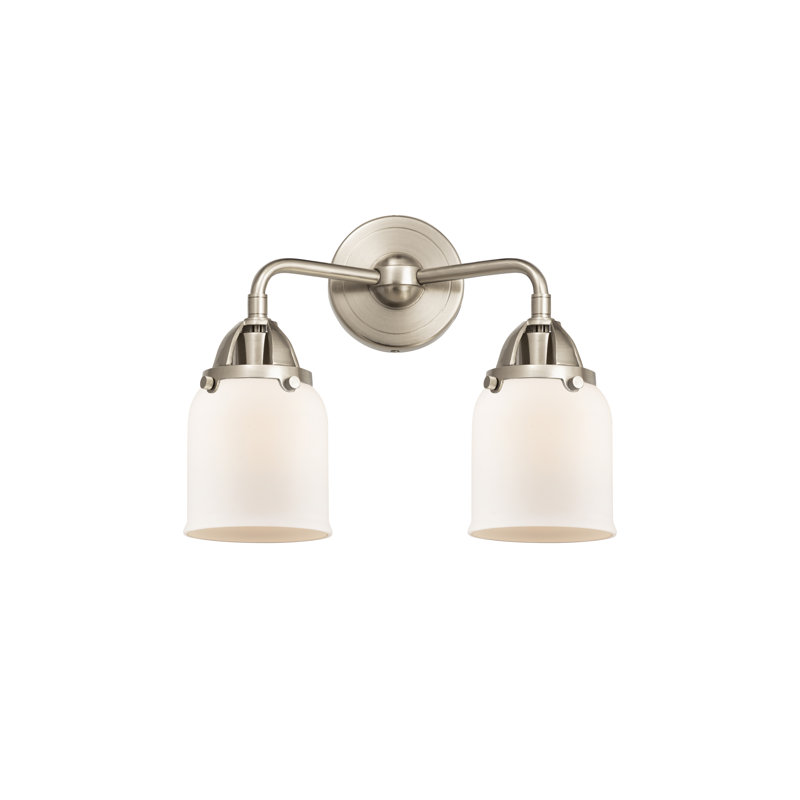 Shauna 2 - Light Vanity Light, Matte White, LED, Brushed Satin Nickel