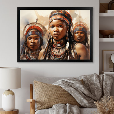 «African Zulu Dancers II» sur toile
