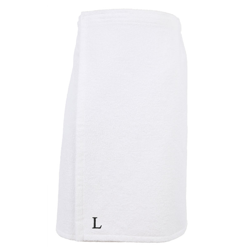 Serviette de bain Lauver, Blanc, L