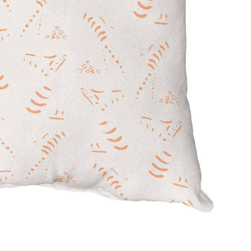 Housse de coussin carré et insert, 20 po X 20 po, Orange