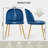 Modern Velvet Armless Side Dining Chairs-577782347