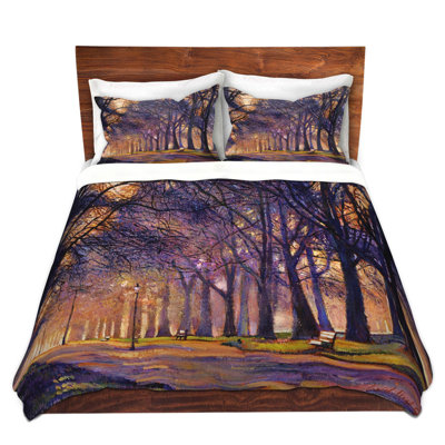 Ensembles de housse de couette DiaNoche en microfibre par David Lloyd Glover - Winter Night Central Park
