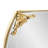 Miroir de coiffeuse doré Kaseta
