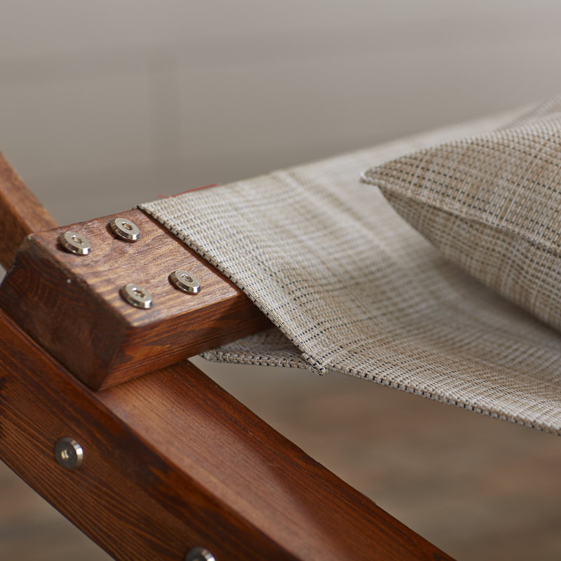  Lit de jour d'extérieur 78,74 "avec coussins, Teck, Beige