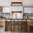 5 - Light Farmhouse Open Cage Rectangular Flush Ceiling Light-307081012