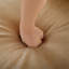 Élégant canapé en chenille à 2 places avec 2 sièges repose-pieds, dossier cylindrique et accoudoirs, causeuse en tissu moderne avec espace de rangement caché