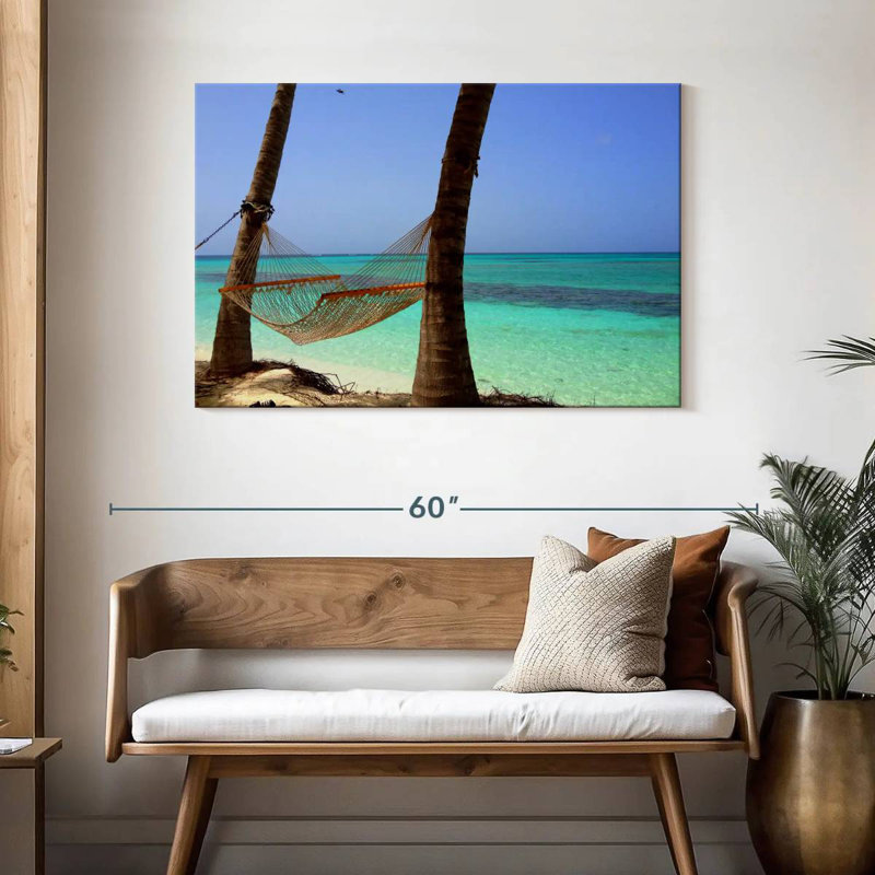 Plage tropicale paisible Gillard, H 30 po x l 45 po