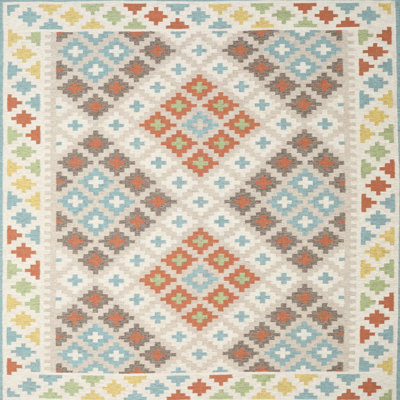 Tapis contemporaine jaune/brun/gris