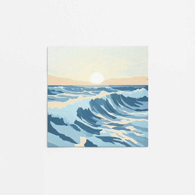 Ocean Refrain at Dusk II Art Print