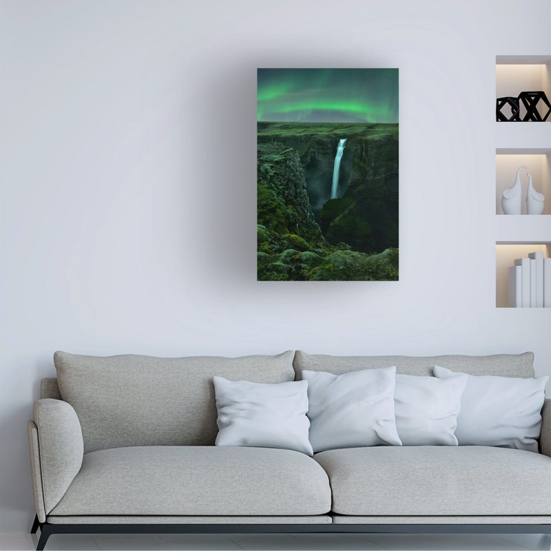 «Mei Xu Green Night», art sur toile, H 24 po x l 16 po