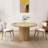 Cuji 47'' Round Pedestal Dining Table-1615695843