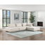 Chaise d'appoint capitonnée avec coussin de traversin en tissu massif 1pc