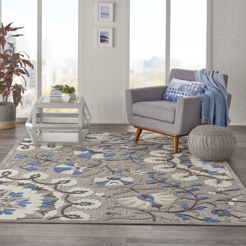 Tapis gris Newton, Rectangle 9 pi 6 po x 13 pi