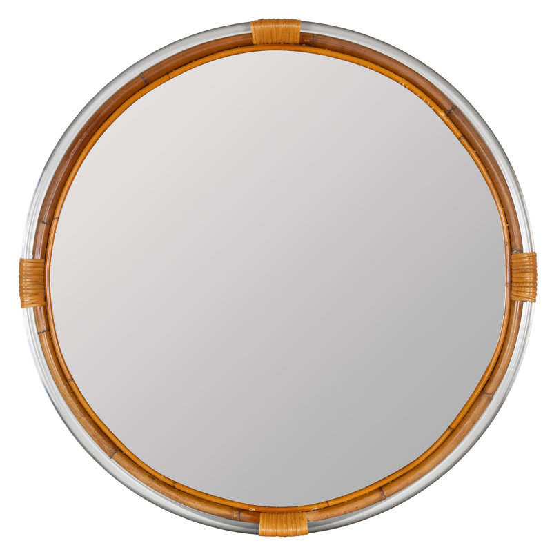 Polkville Flat Rattan Mirror