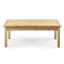 Table de patio en bois brun clair