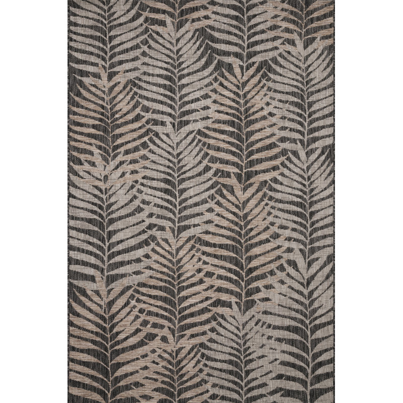 Tapis beige / brun à motif géométrique Wycoff, Carré 1 pi 6 po