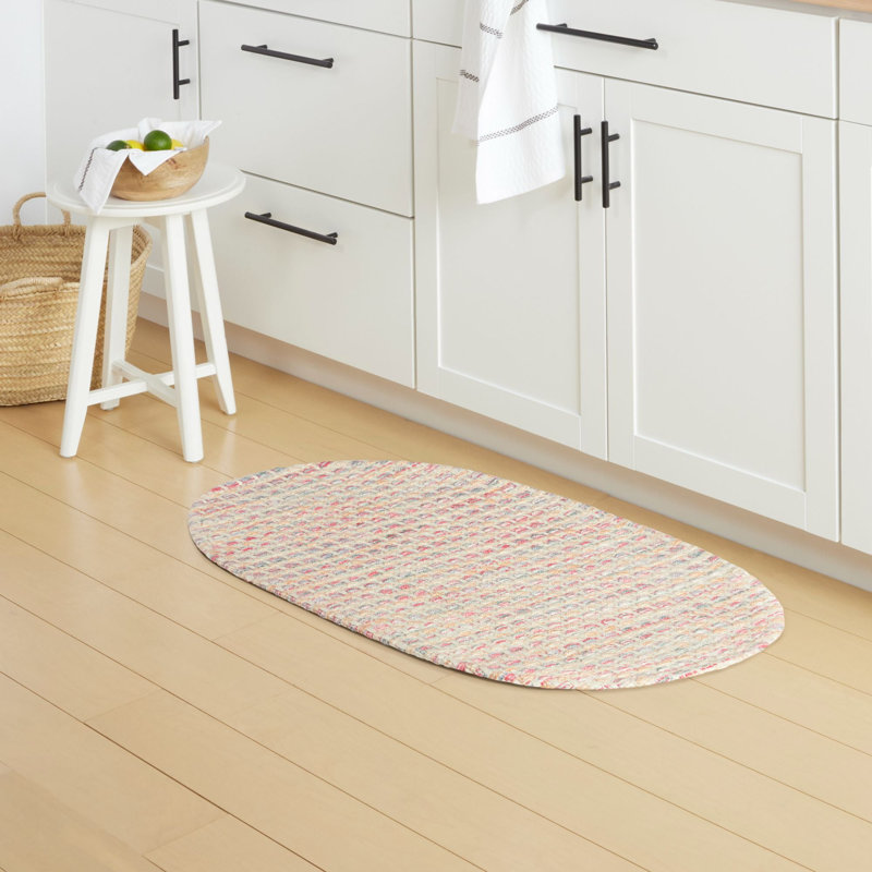 Multicolore tapis de sol en vinyle Ogee, 18 po x 27 po