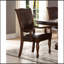 Ensemble de fauteuils de salle à manger de style traditionnel avec meubles rembourrés en bois de cerisier brun 2 pièces
