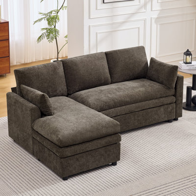  Canapé modulaire modulaire avec méridienne, Coussin double couche profond et confortable