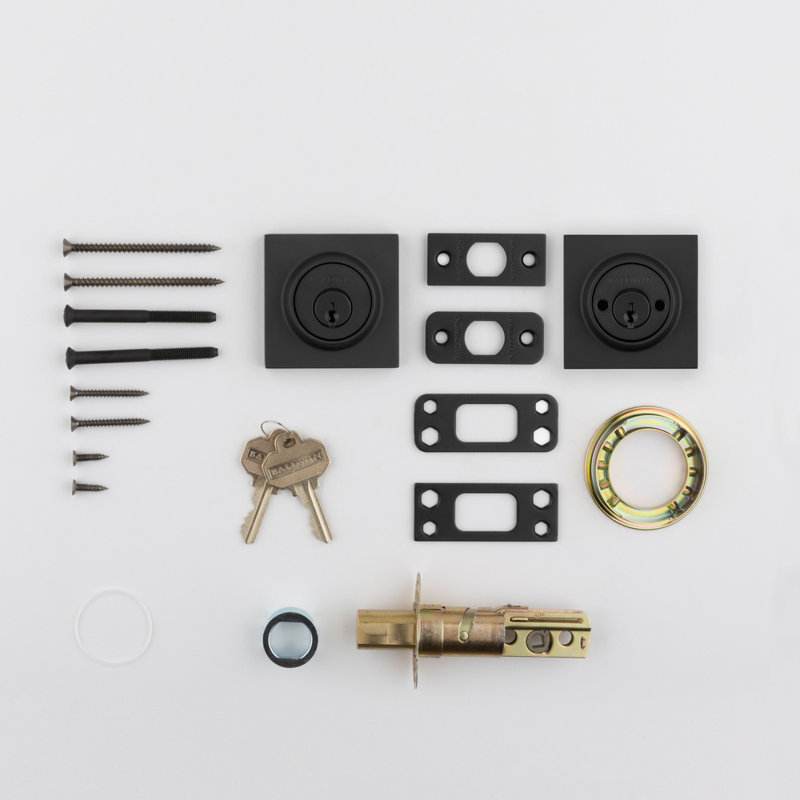 Baldwin Double Cylinder Deadbolt Deadbolt, Yes, Keyed Different