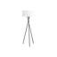 Lighting, 62"H, Floor Lamp, Black Metal, Ivory / Cream Shade, Contemporary-41500915