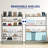 32'' Wide 3-Tier Wire Grid Shoe Rack Shelf for Closet Stackable and Adjustable-2050845086