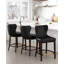 Tabouret de bar rembourré en cuir Blair-113051010-113051012-128617372