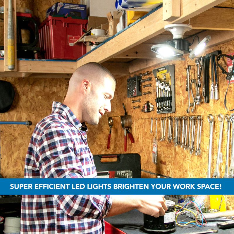 Bell+Howell Triburst Multi-Directional 2000 Lumens Light, Screws Onto Any Standard Light Socket