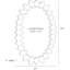 Cicada Oval Solid Wood Mirror