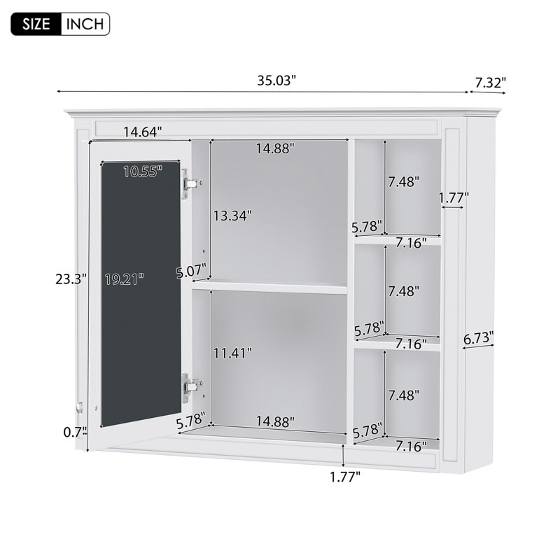 Meuble-lavabo simple avec plateau Jayliana, Blanc, Argent