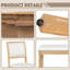 Ensemble de salle à manger vintage extensible pour 6 personnes - table, 4 chaises et banc-2062029549