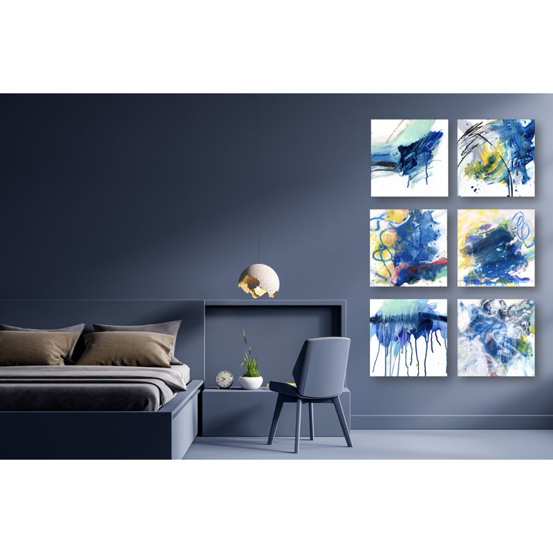 Mineral Series 6 Set III by John Beard - Artist Enhanced Canvas Print, 48" H x 72" W x 2" D, Brown