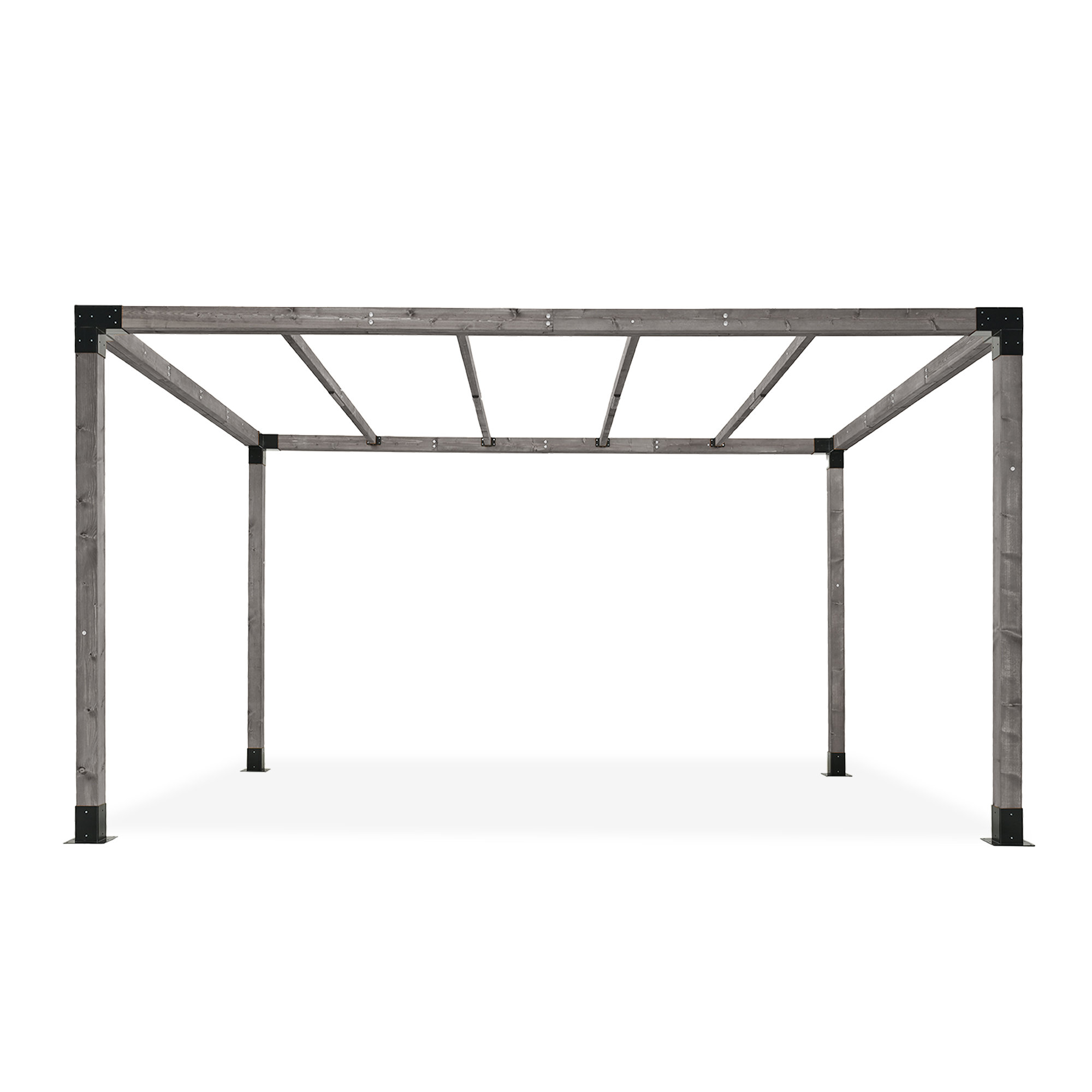 EGEIROS LIFE 10 Ft. X 13 Ft. Outdoor Wood Pergola With Wood Stand Kit