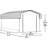 Enclosure Kit for Arrow Carport 10ft x 15ft Grey