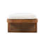 Méridienne d'extérieur - Design en bois d'acacia et en rotin PE avec coussin blanc, MP2