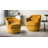 Lundquist Velvet Swivel Barrel Chair-86753500