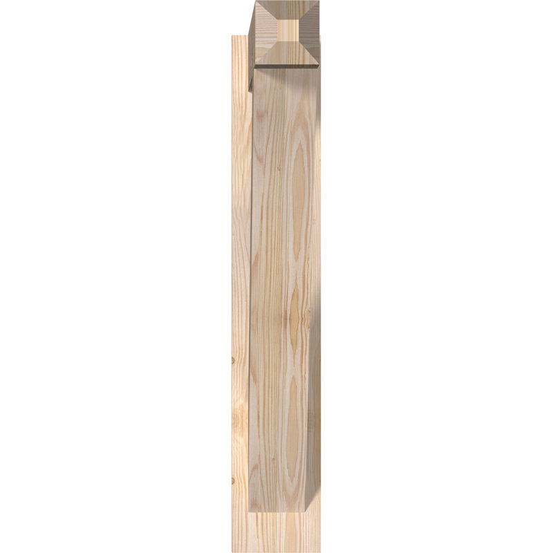 Artisan traditionnel en bois rustique, Sapin Douglas de 5 1/2 po (lisse), P 26 po x H 32 po