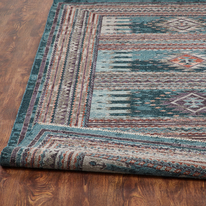 Zahara Hand Knotted Wool Area Rug, Rectangle 10' x 14'
