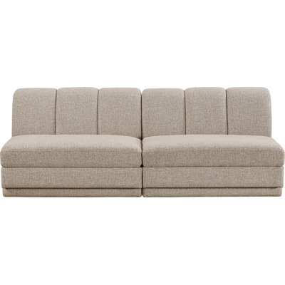 Tissu Chiquita rembourré 2 pièces Canapé modulaire