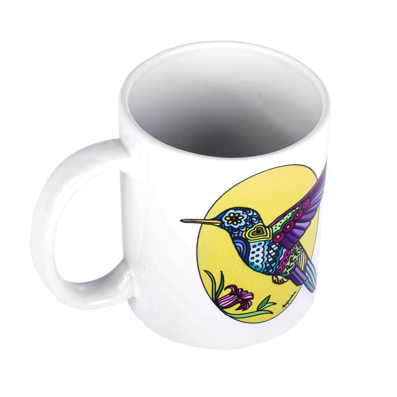 Red Barrel Studio® Handmade Hummingbird Ceramic Mug